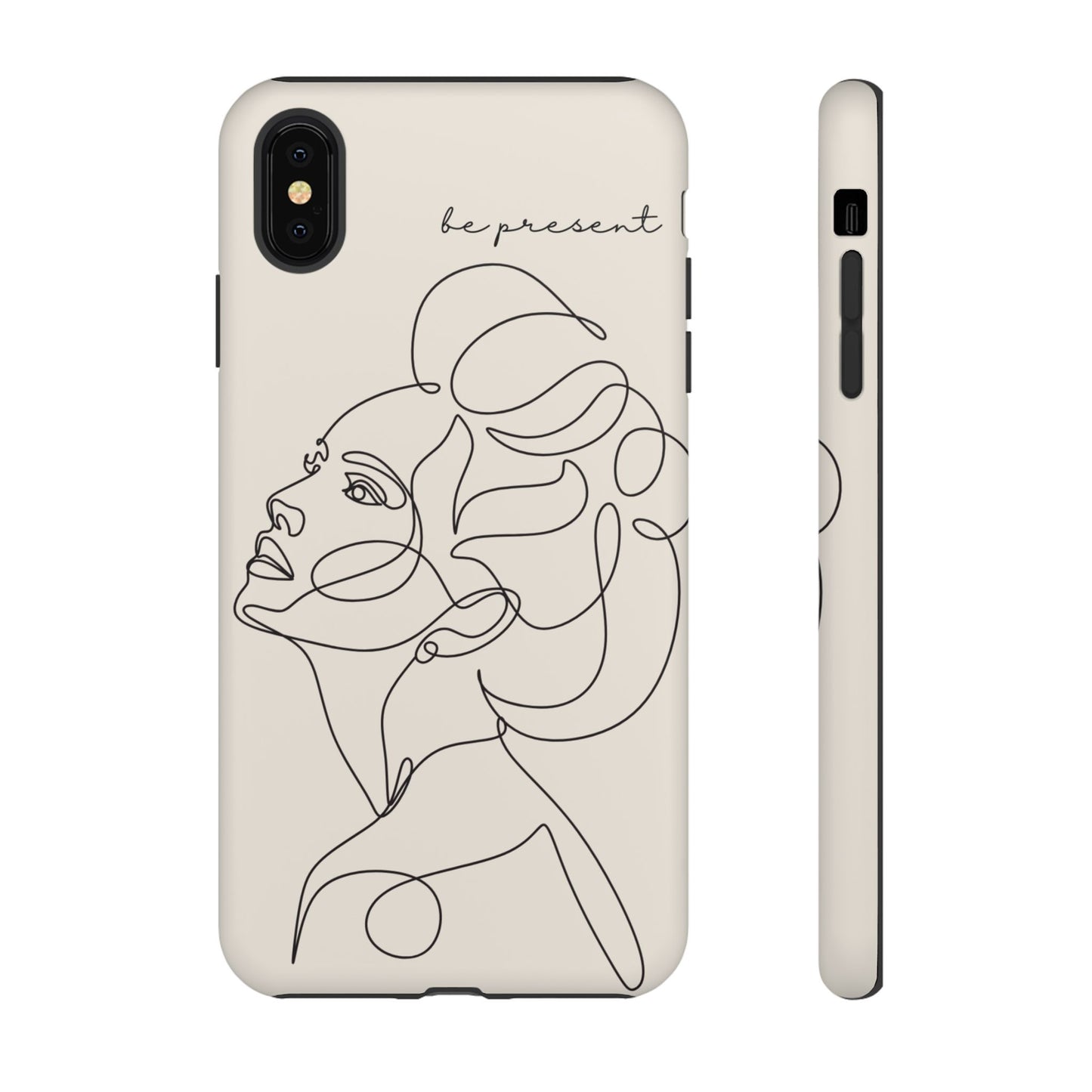 Line Art 'Represent' Phone Case — Minimalist Feminine Protective Cover