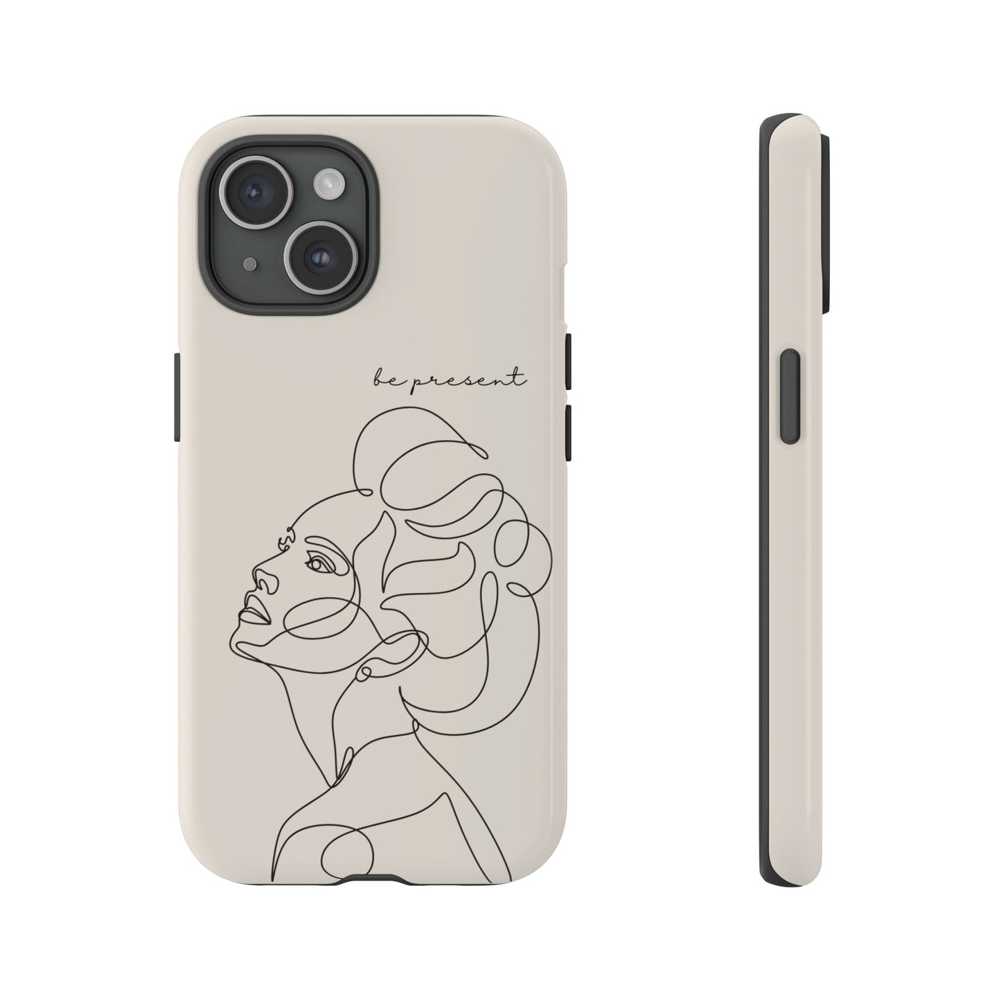 Line Art 'Represent' Phone Case — Minimalist Feminine Protective Cover