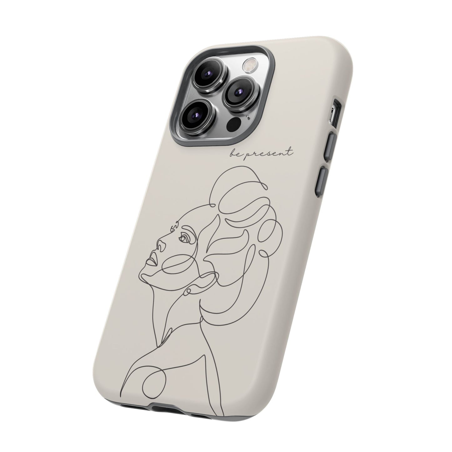 Line Art 'Represent' Phone Case — Minimalist Feminine Protective Cover