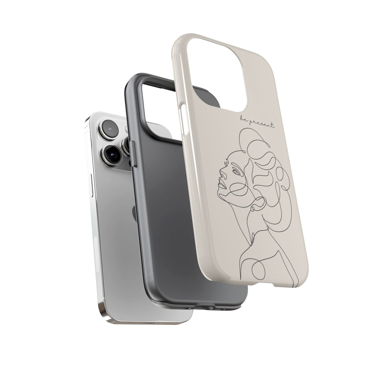 Line Art 'Represent' Phone Case — Minimalist Feminine Protective Cover