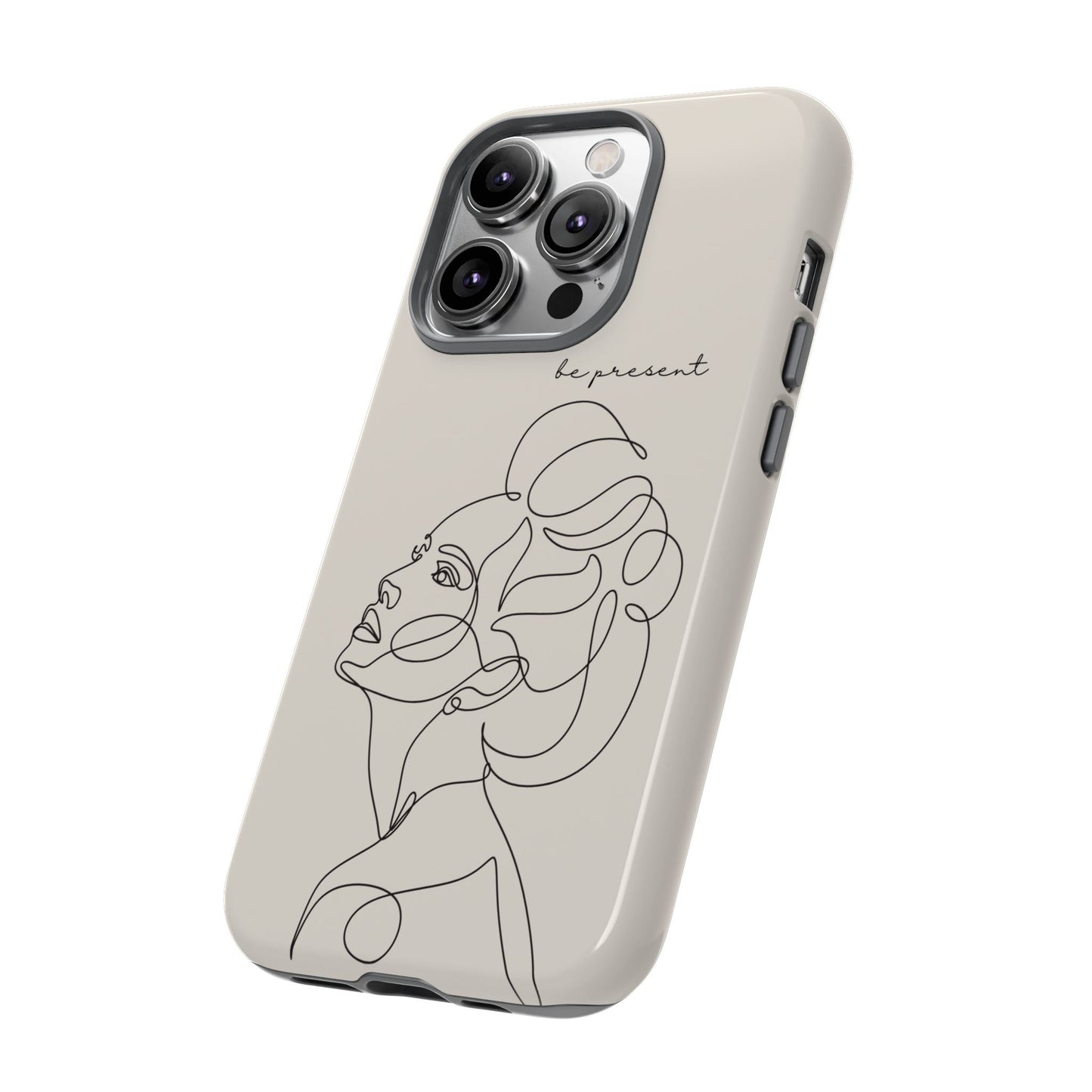 Line Art 'Represent' Phone Case — Minimalist Feminine Protective Cover