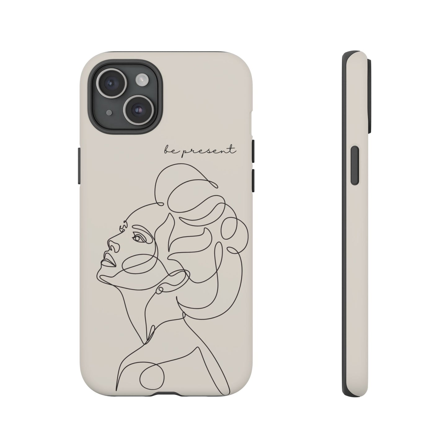 Line Art 'Represent' Phone Case — Minimalist Feminine Protective Cover