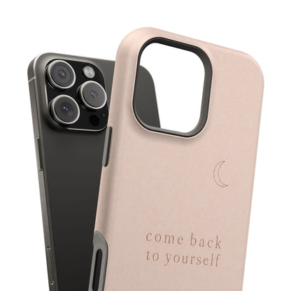 Come Back to Yourself Magnetic Impact-Resistant Phone Case — Protective Minimalist Moon Design
