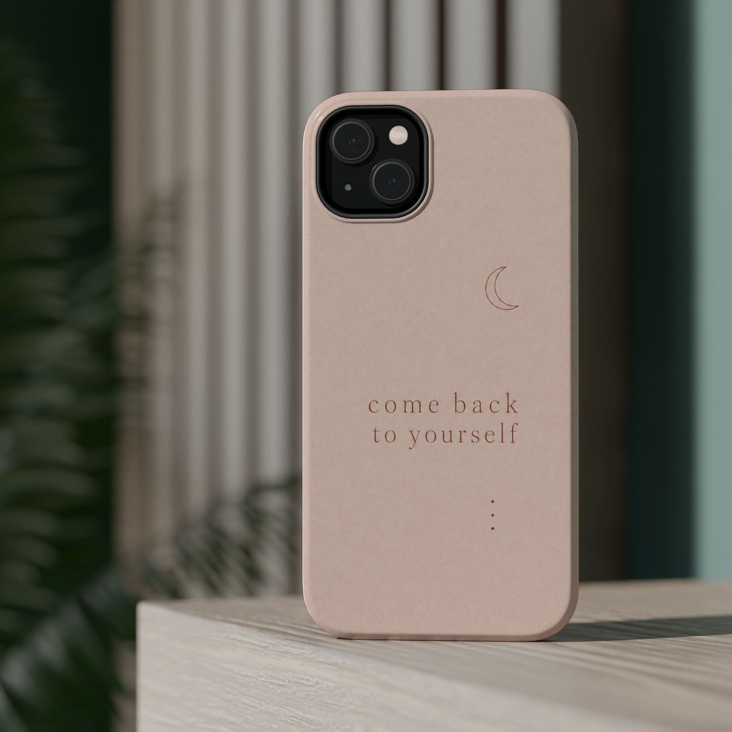 Come Back to Yourself Magnetic Impact-Resistant Phone Case — Protective Minimalist Moon Design