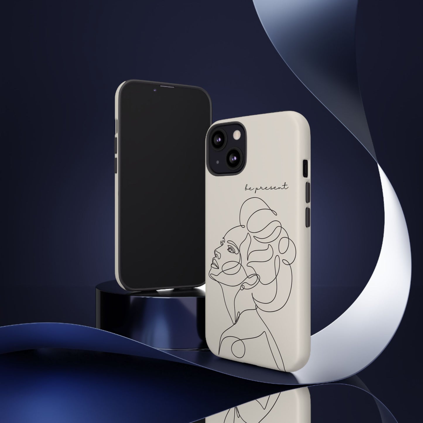Line Art 'Represent' Phone Case — Minimalist Feminine Protective Cover