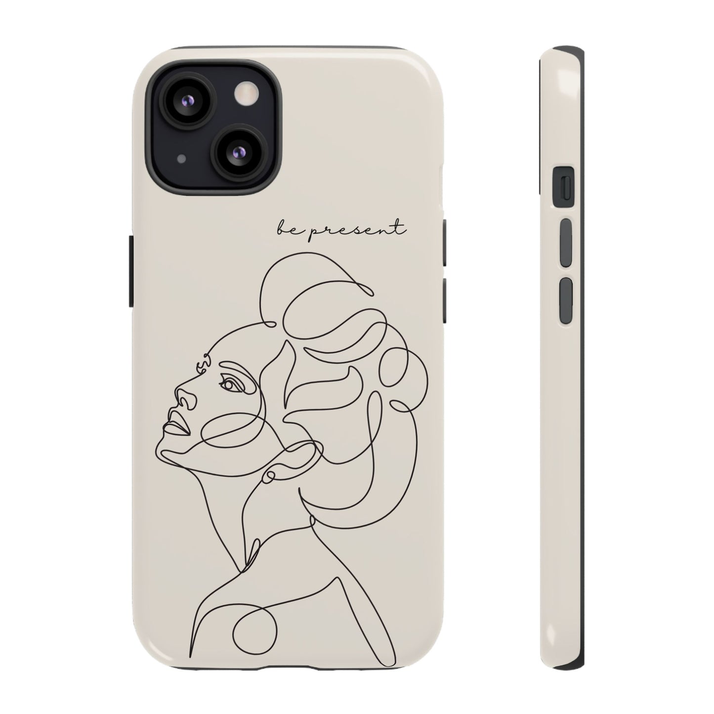 Line Art 'Represent' Phone Case — Minimalist Feminine Protective Cover
