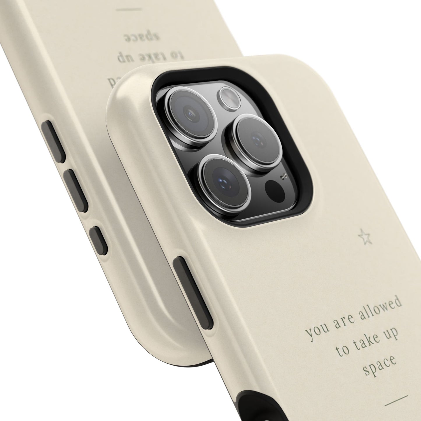Minimalist Magnetic Phone Case — “you are allowed to take up space” Impact‑Resistant