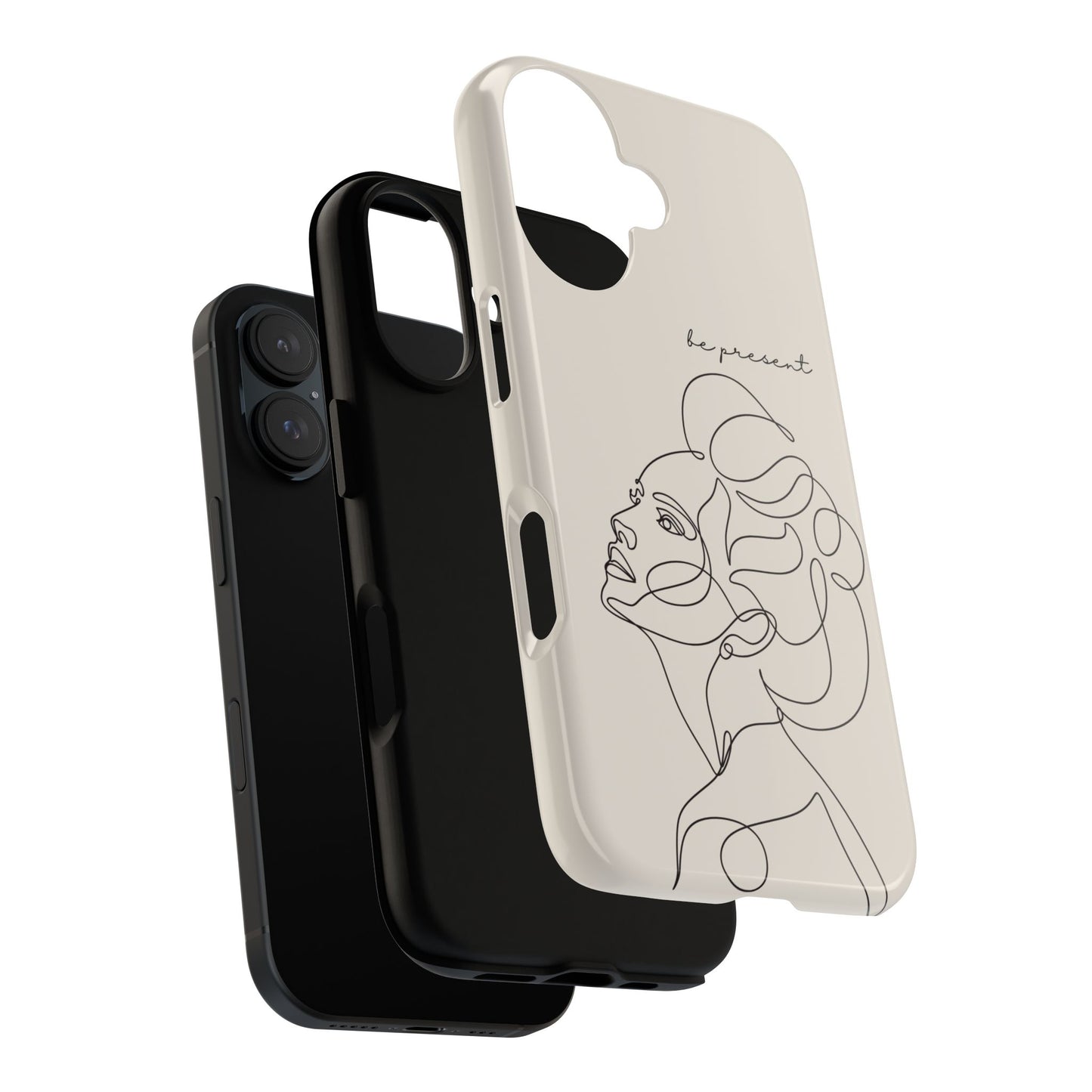 Line Art 'Represent' Phone Case — Minimalist Feminine Protective Cover