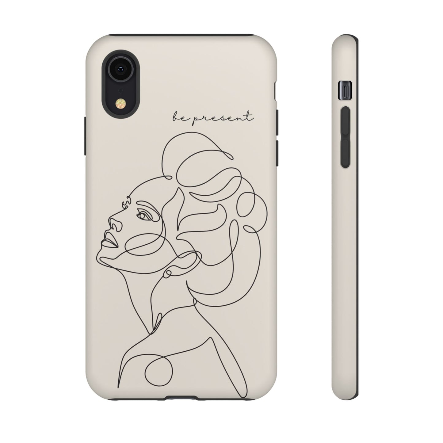 Line Art 'Represent' Phone Case — Minimalist Feminine Protective Cover