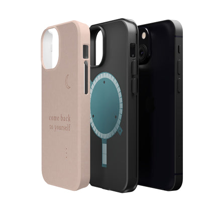 Come Back to Yourself Magnetic Impact-Resistant Phone Case — Protective Minimalist Moon Design