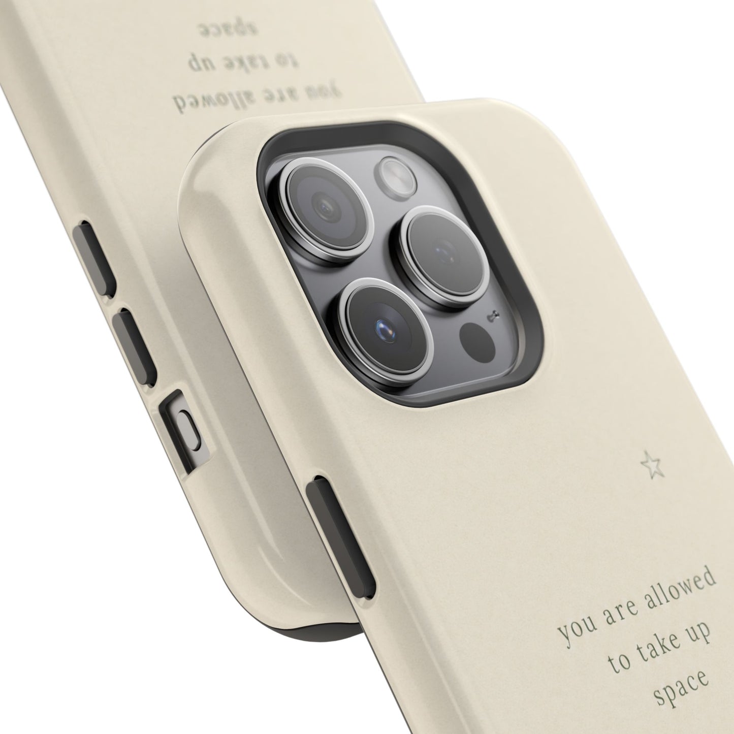 Minimalist Magnetic Phone Case — “you are allowed to take up space” Impact‑Resistant