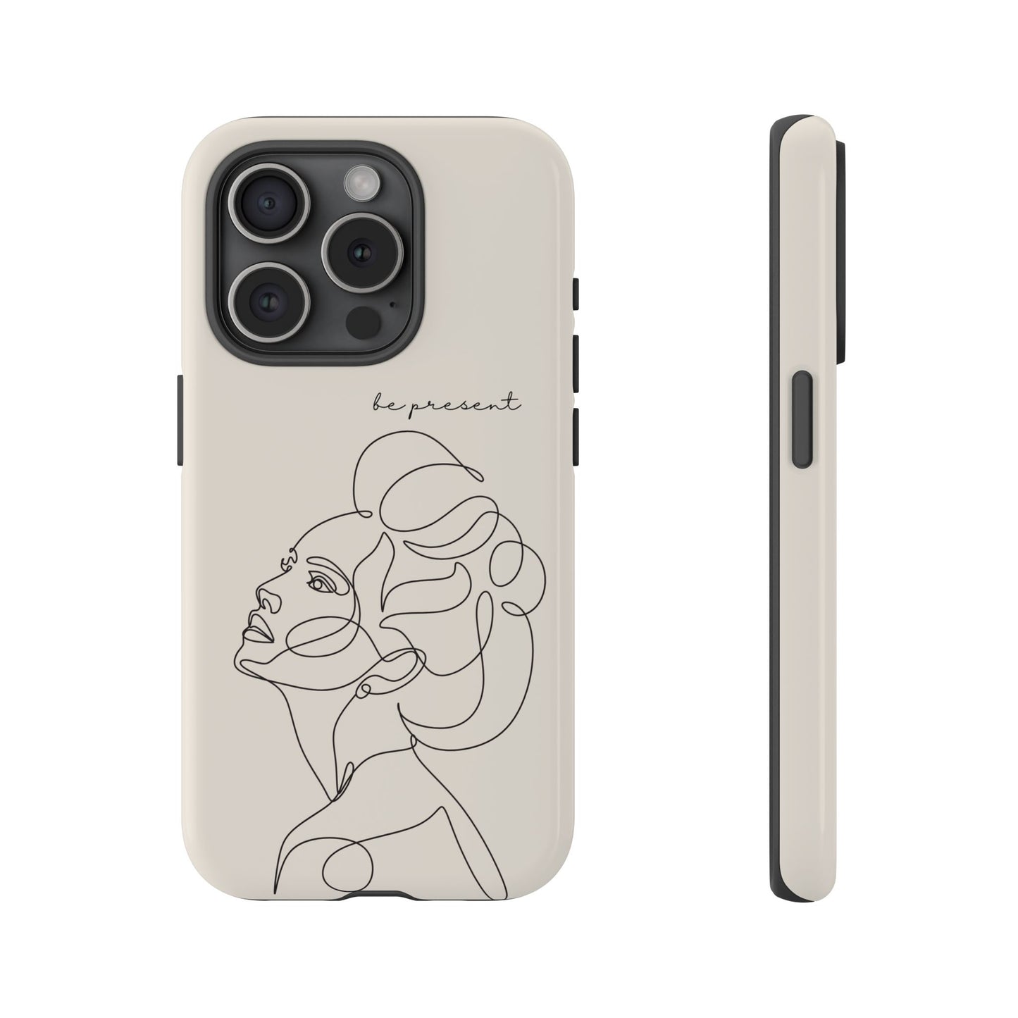 Line Art 'Represent' Phone Case — Minimalist Feminine Protective Cover