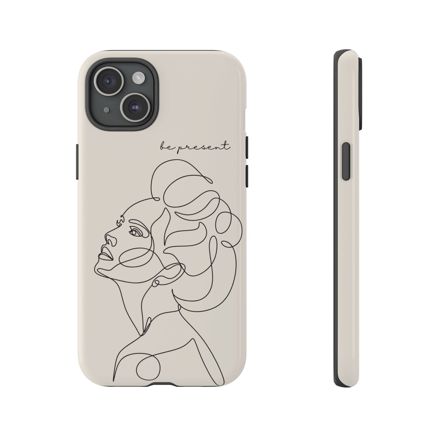 Line Art 'Represent' Phone Case — Minimalist Feminine Protective Cover