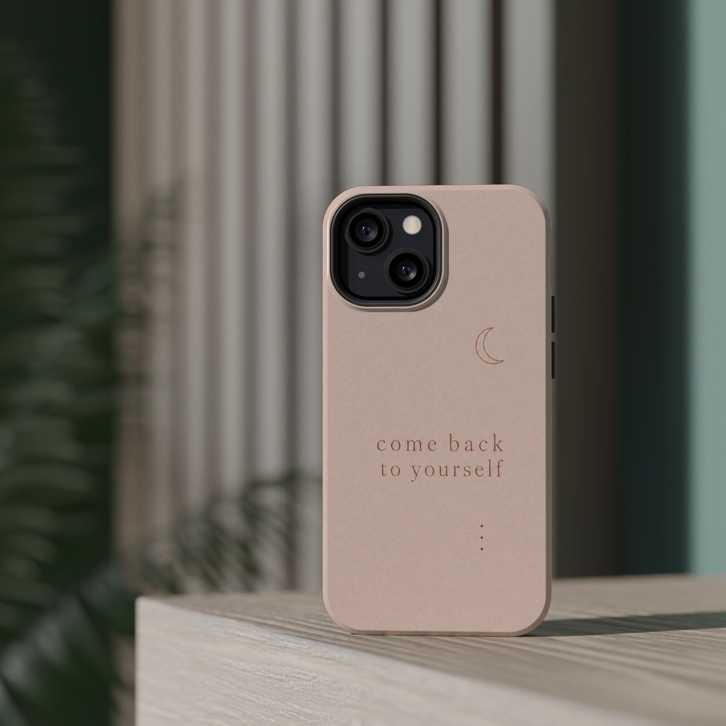 Come Back to Yourself Magnetic Impact-Resistant Phone Case — Protective Minimalist Moon Design