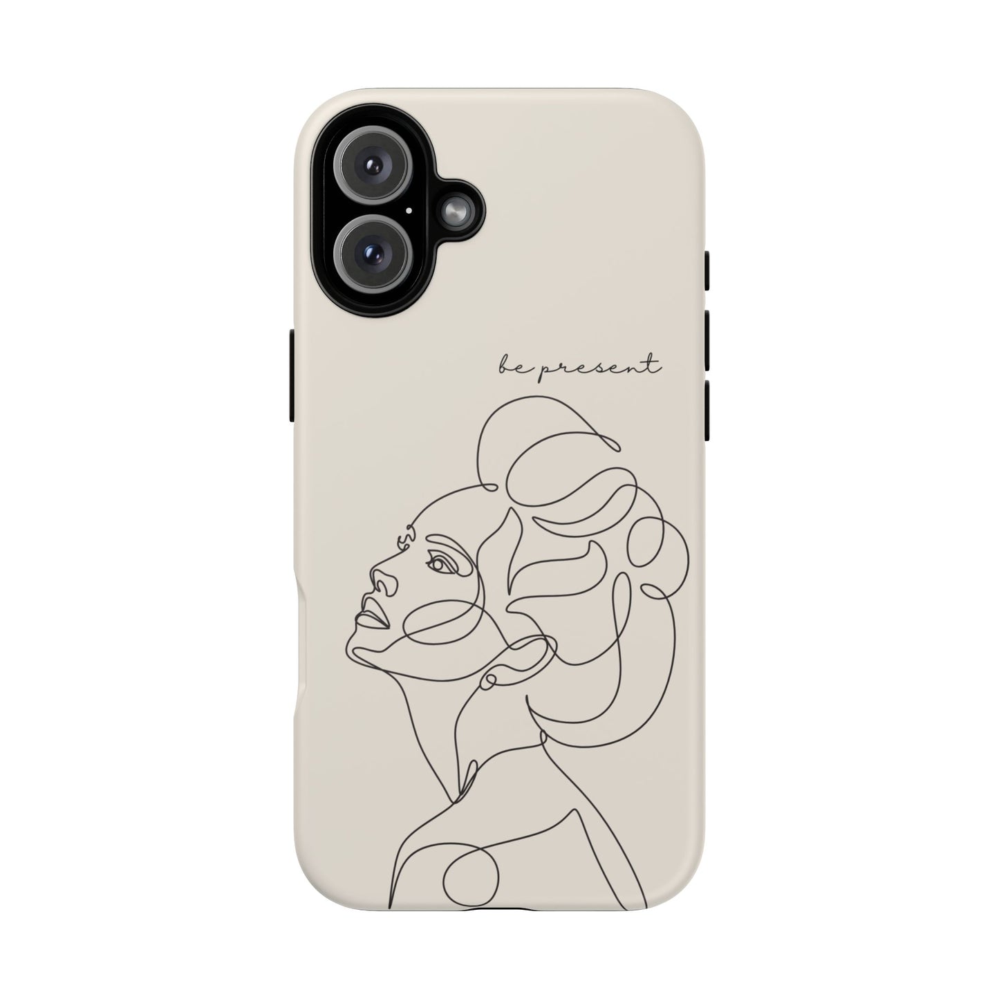 Line Art 'Represent' Phone Case — Minimalist Feminine Protective Cover