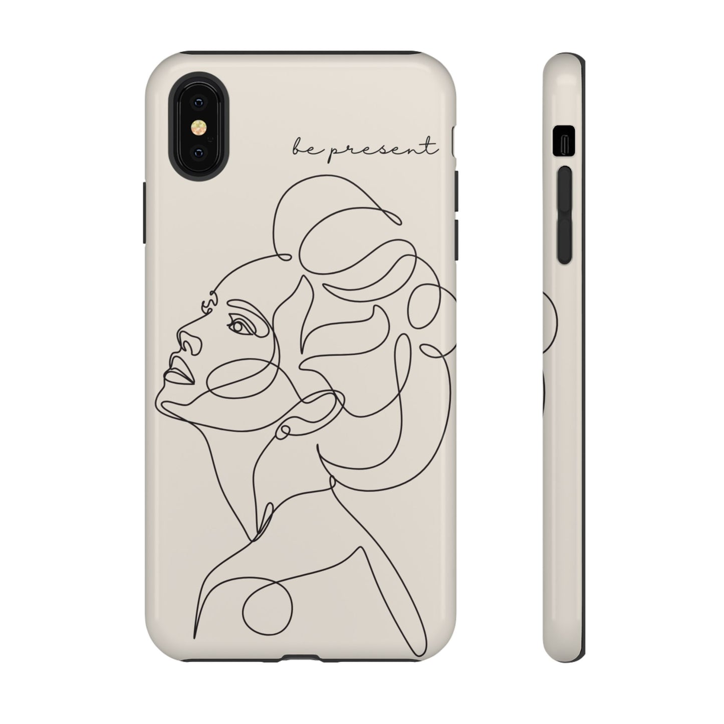 Line Art 'Represent' Phone Case — Minimalist Feminine Protective Cover