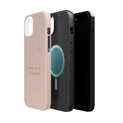 Come Back to Yourself Magnetic Impact-Resistant Phone Case — Protective Minimalist Moon Design