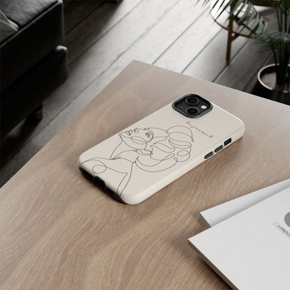 Line Art 'Represent' Phone Case — Minimalist Feminine Protective Cover