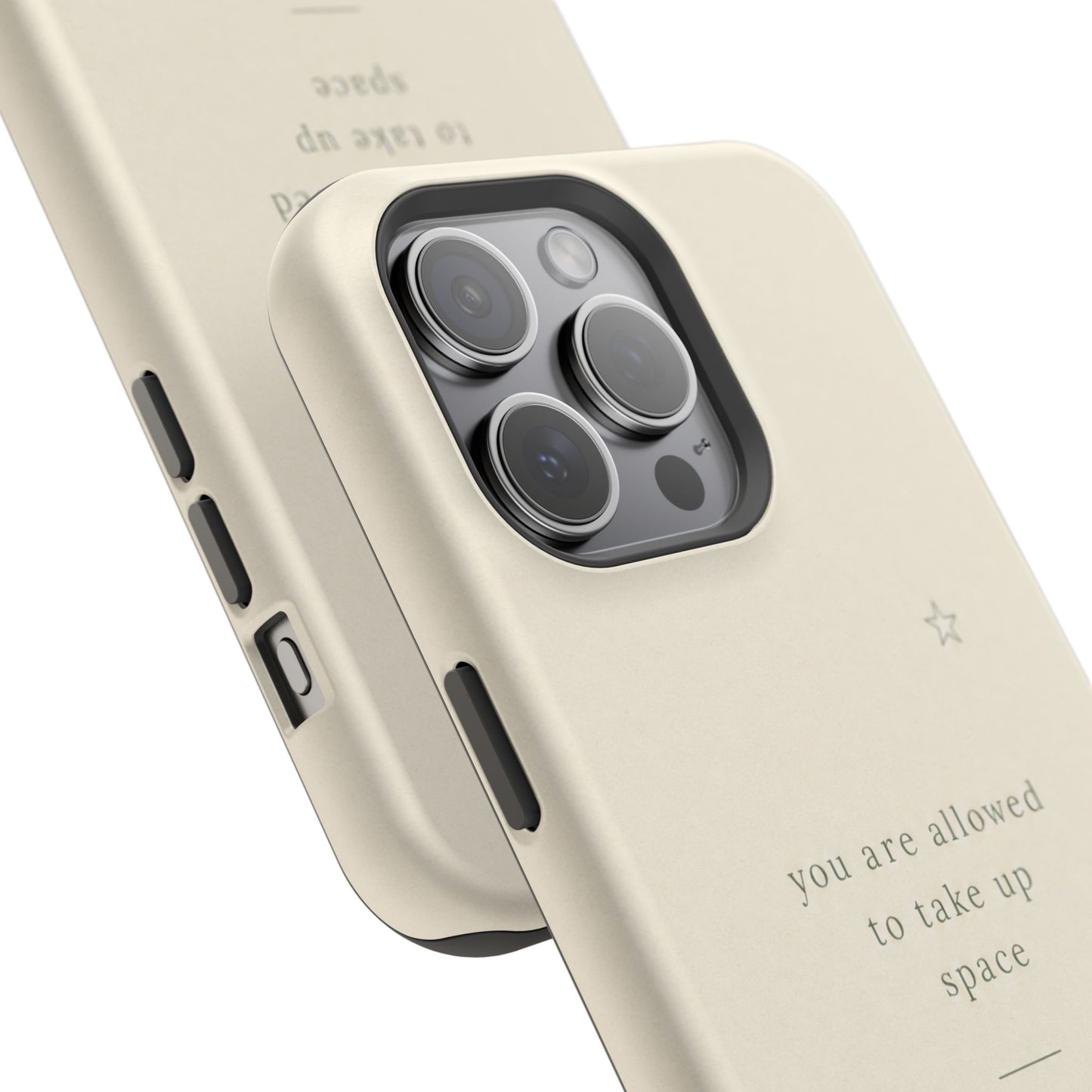 Minimalist Magnetic Phone Case — “you are allowed to take up space” Impact‑Resistant