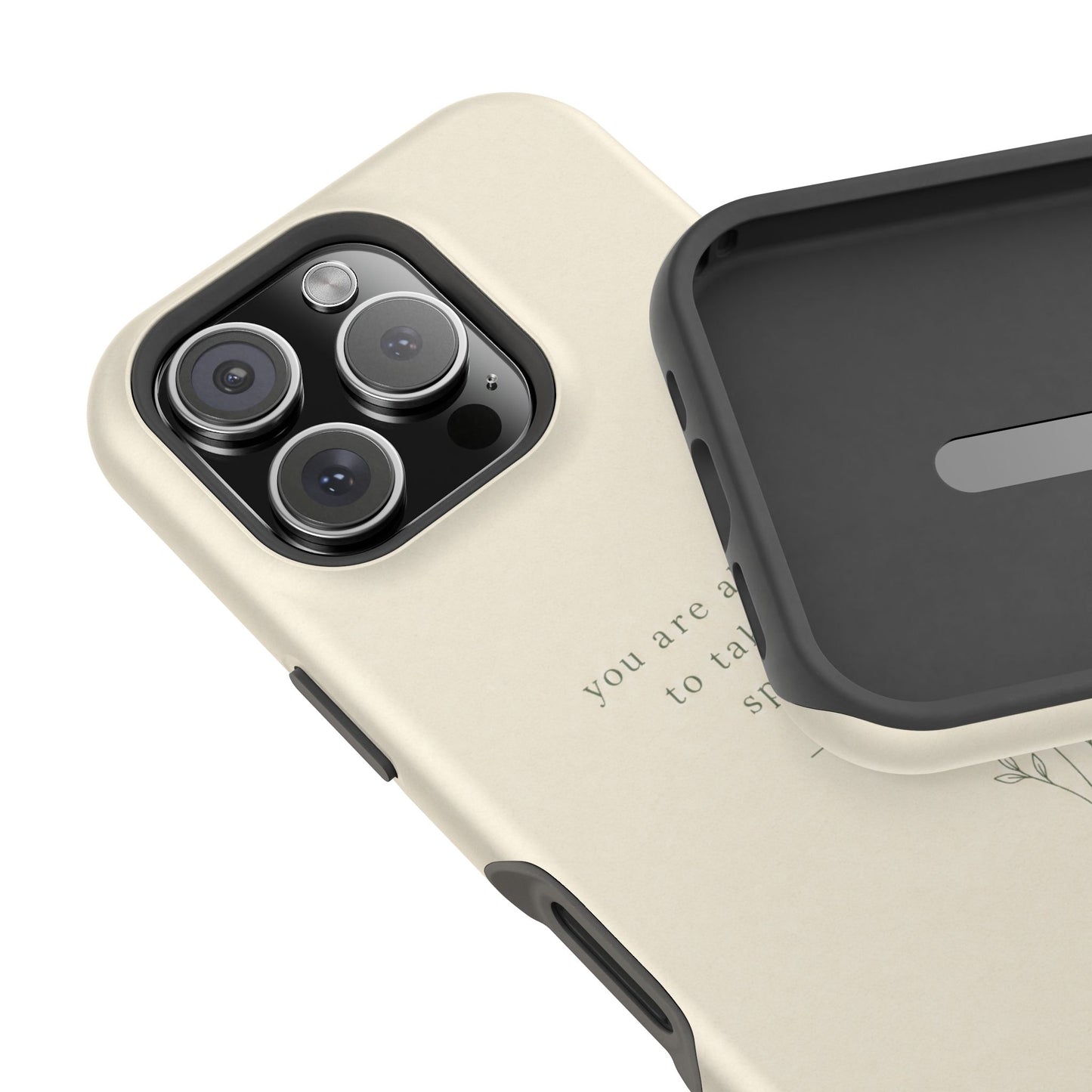 Minimalist Magnetic Phone Case — “you are allowed to take up space” Impact‑Resistant