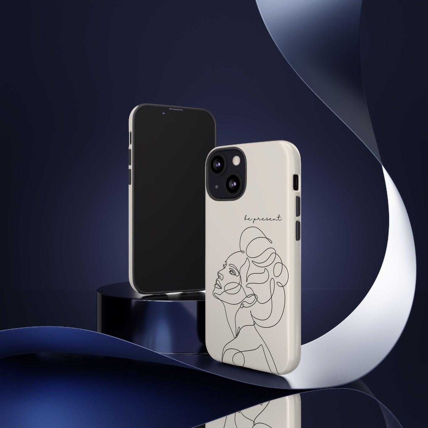 Line Art 'Represent' Phone Case — Minimalist Feminine Protective Cover