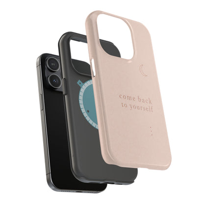 Come Back to Yourself Magnetic Impact-Resistant Phone Case — Protective Minimalist Moon Design
