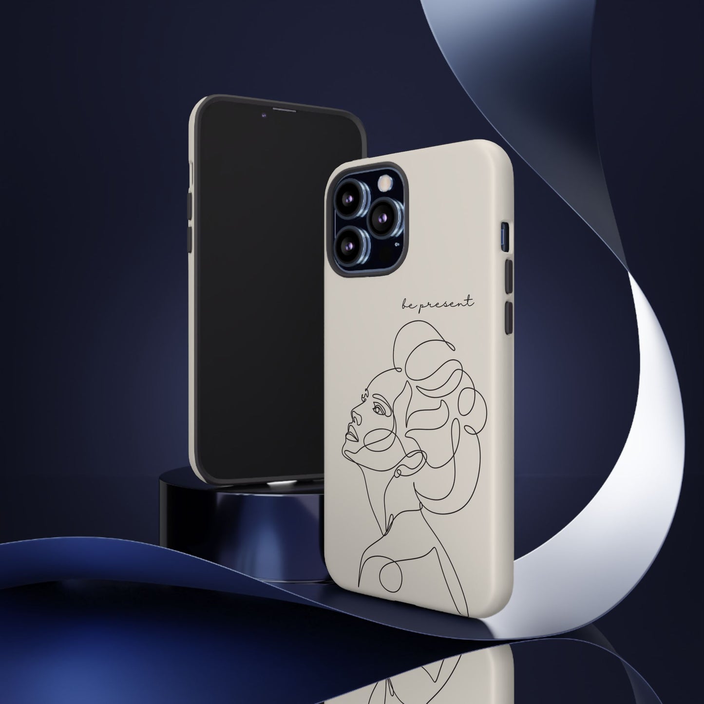 Line Art 'Represent' Phone Case — Minimalist Feminine Protective Cover