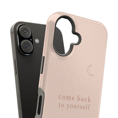 Come Back to Yourself Magnetic Impact-Resistant Phone Case — Protective Minimalist Moon Design