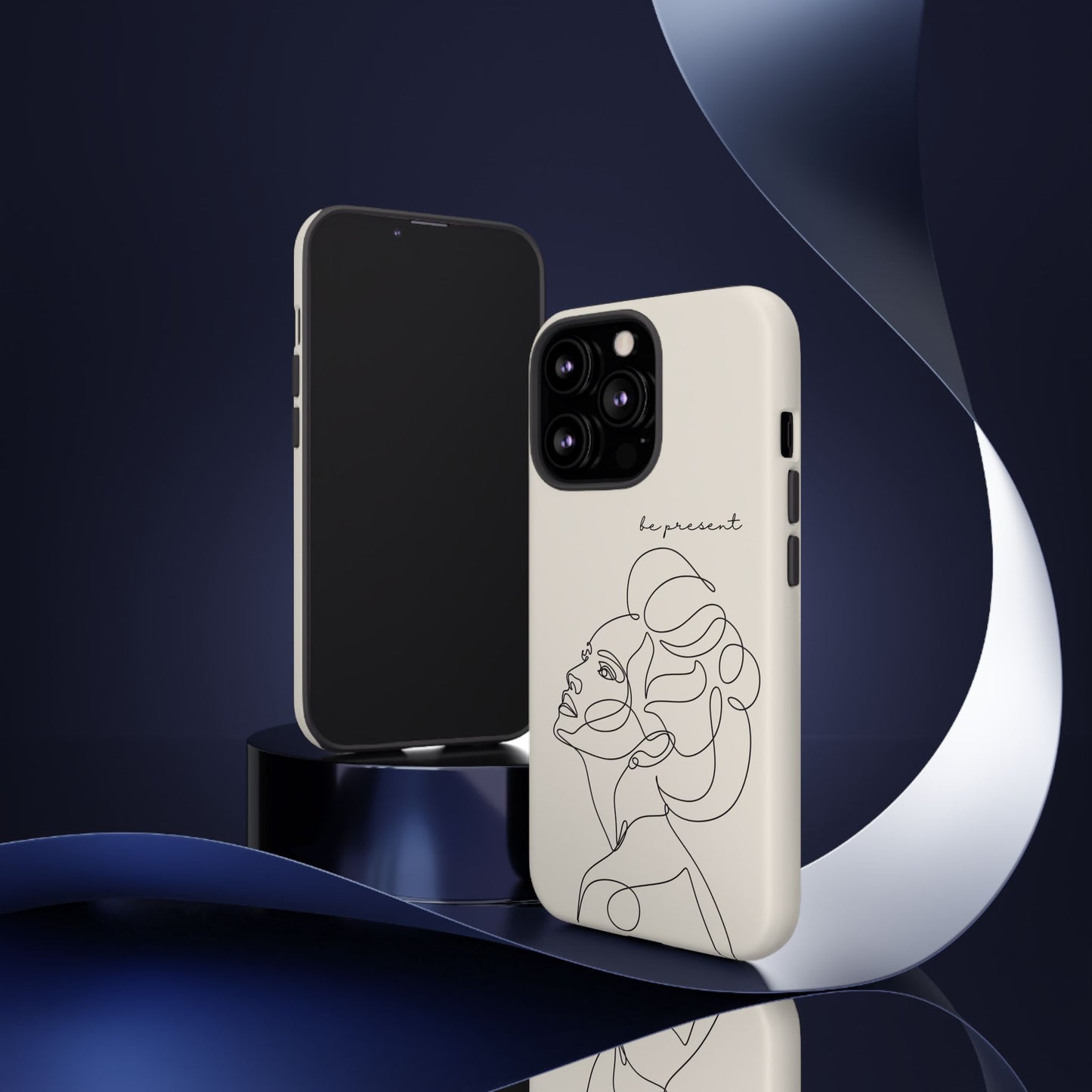 Line Art 'Represent' Phone Case — Minimalist Feminine Protective Cover
