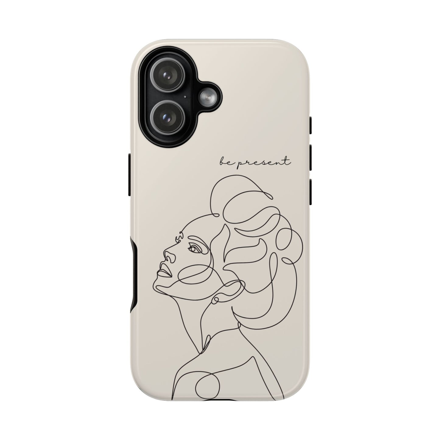 Line Art 'Represent' Phone Case — Minimalist Feminine Protective Cover