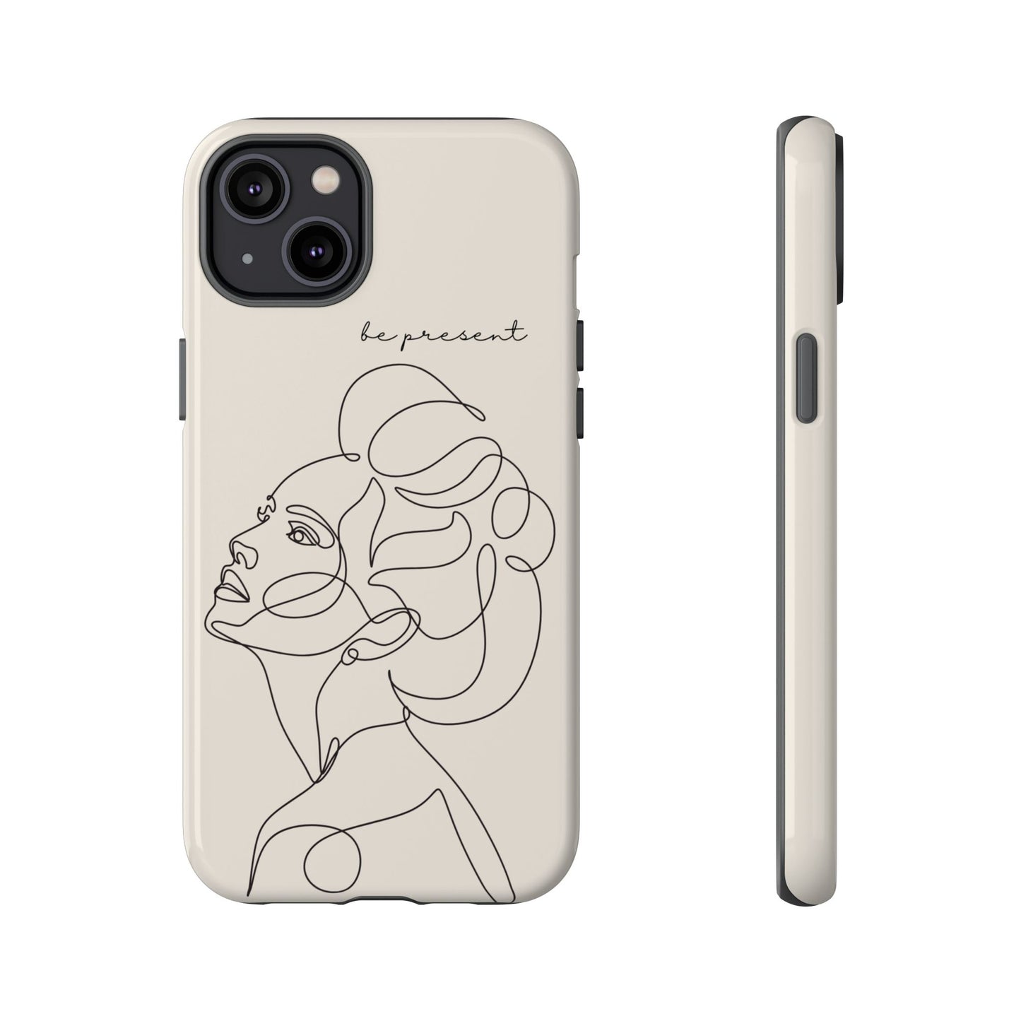 Line Art 'Represent' Phone Case — Minimalist Feminine Protective Cover