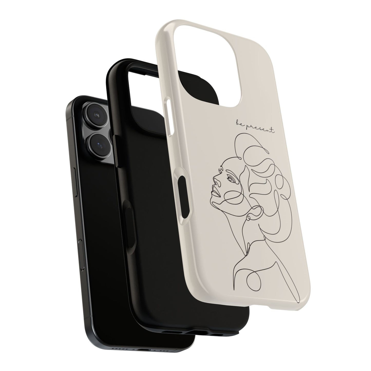 Line Art 'Represent' Phone Case — Minimalist Feminine Protective Cover