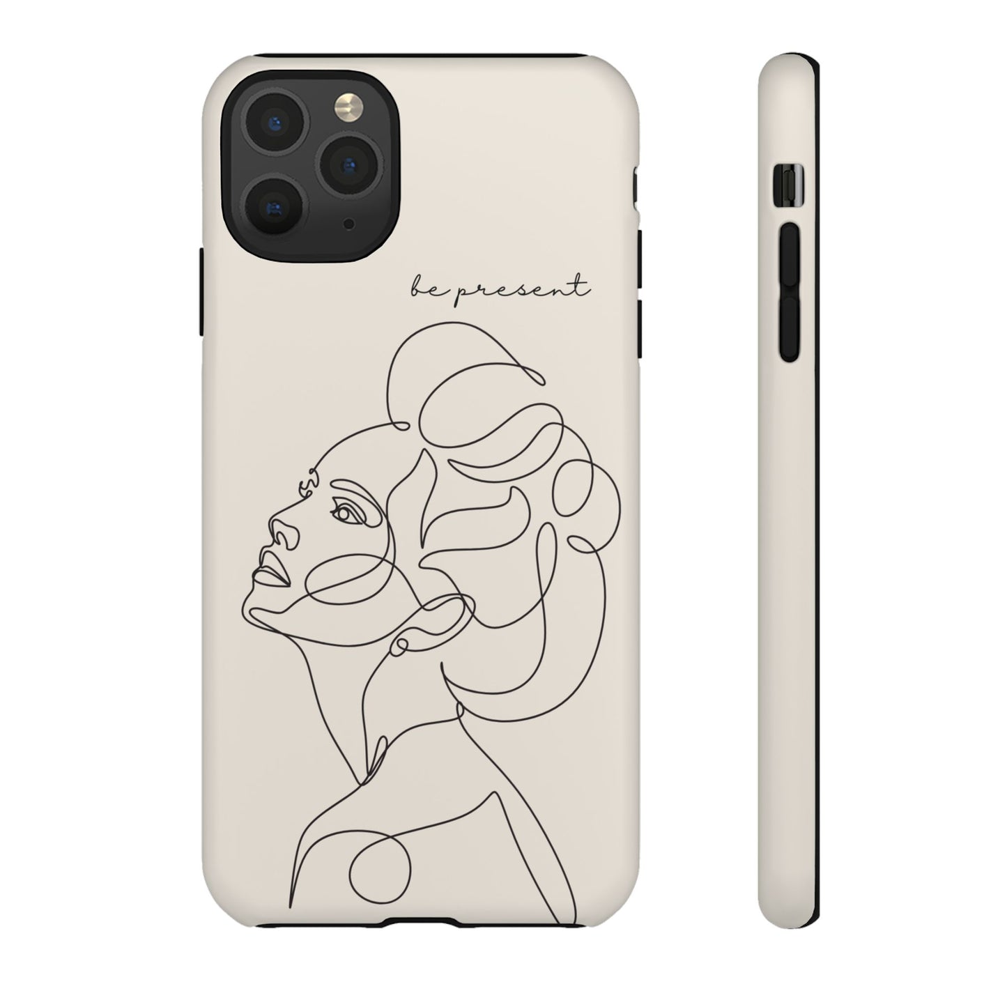 Line Art 'Represent' Phone Case — Minimalist Feminine Protective Cover