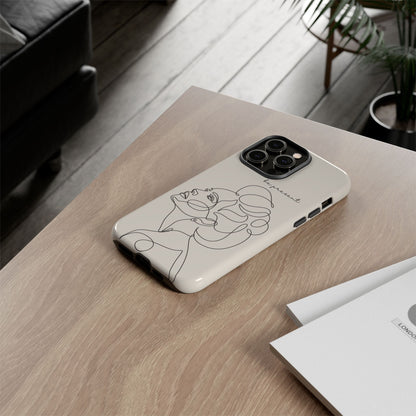Line Art 'Represent' Phone Case — Minimalist Feminine Protective Cover