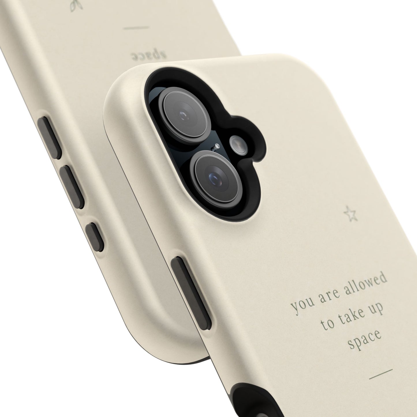 Minimalist Magnetic Phone Case — “you are allowed to take up space” Impact‑Resistant