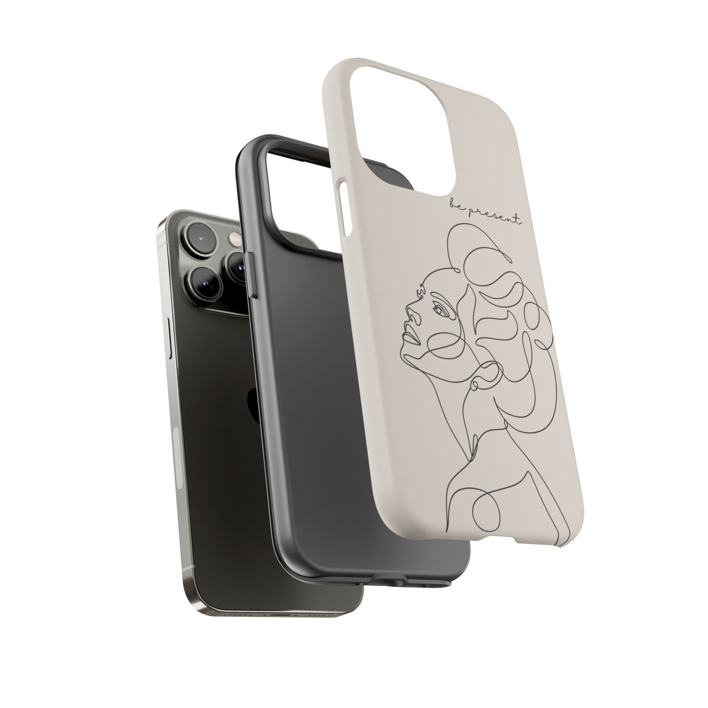 Line Art 'Represent' Phone Case — Minimalist Feminine Protective Cover