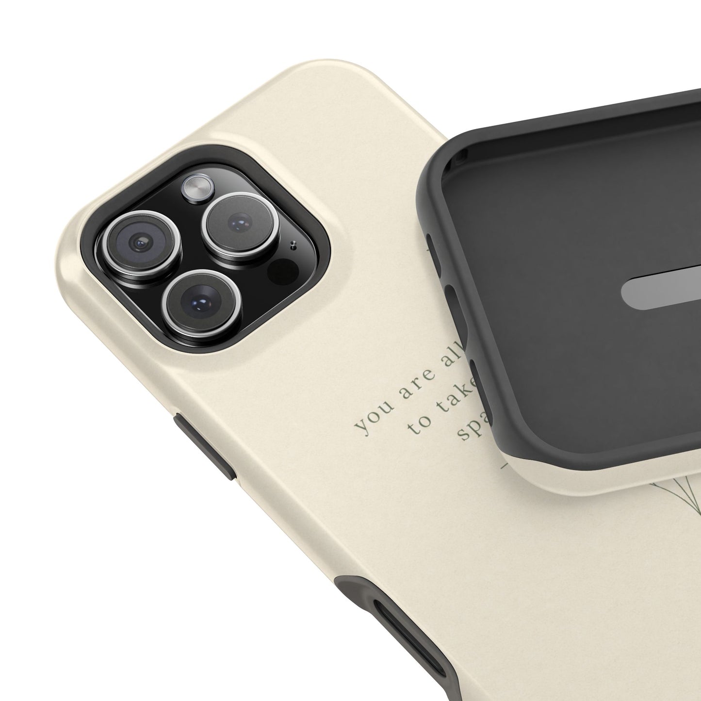 Minimalist Magnetic Phone Case — “you are allowed to take up space” Impact‑Resistant