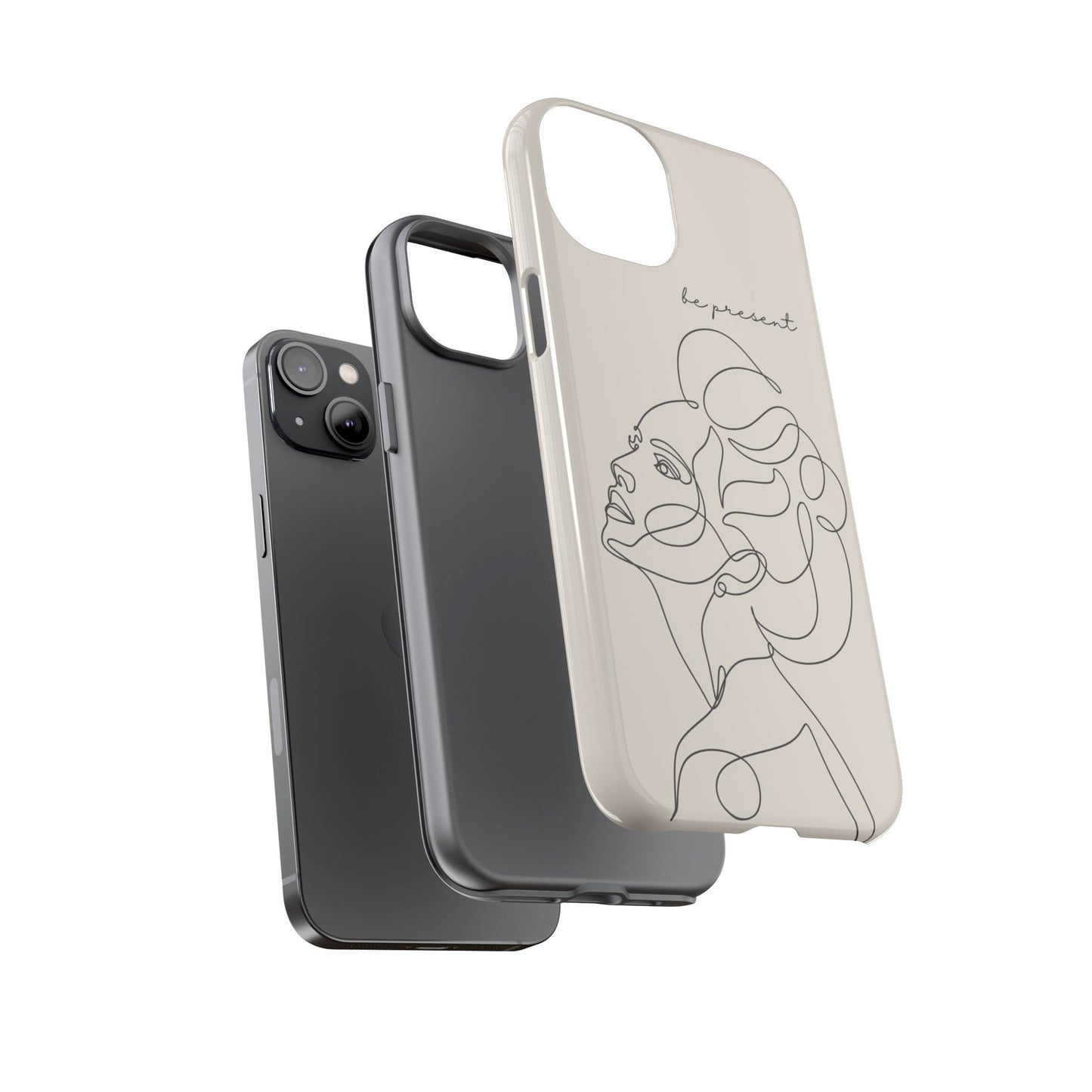 Line Art 'Represent' Phone Case — Minimalist Feminine Protective Cover