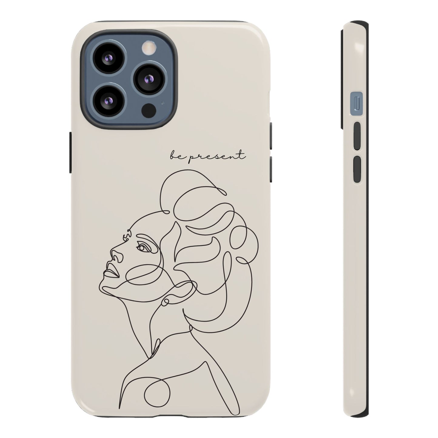 Line Art 'Represent' Phone Case — Minimalist Feminine Protective Cover