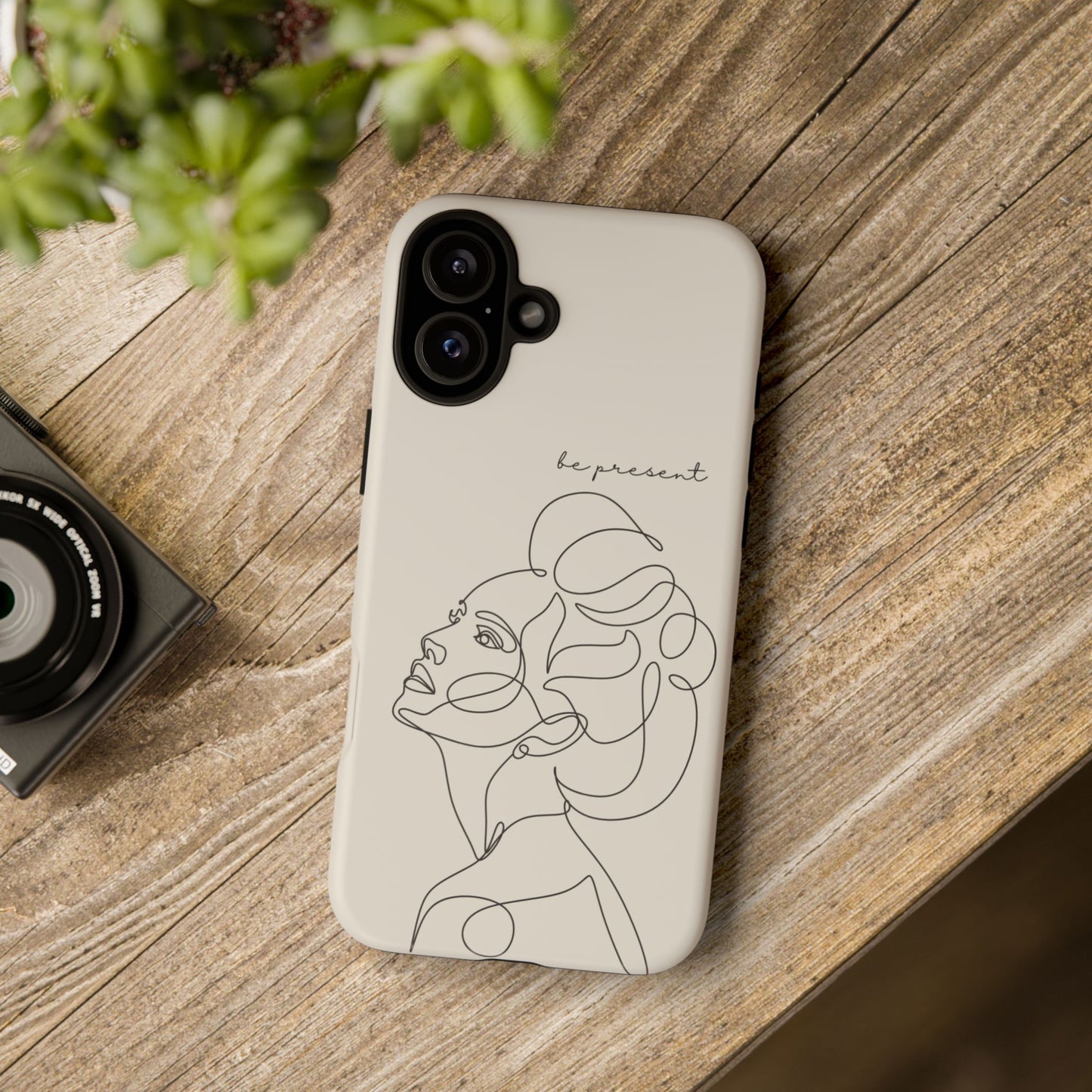 Line Art 'Represent' Phone Case — Minimalist Feminine Protective Cover