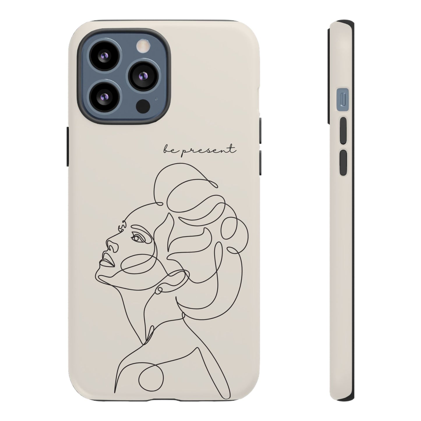 Line Art 'Represent' Phone Case — Minimalist Feminine Protective Cover