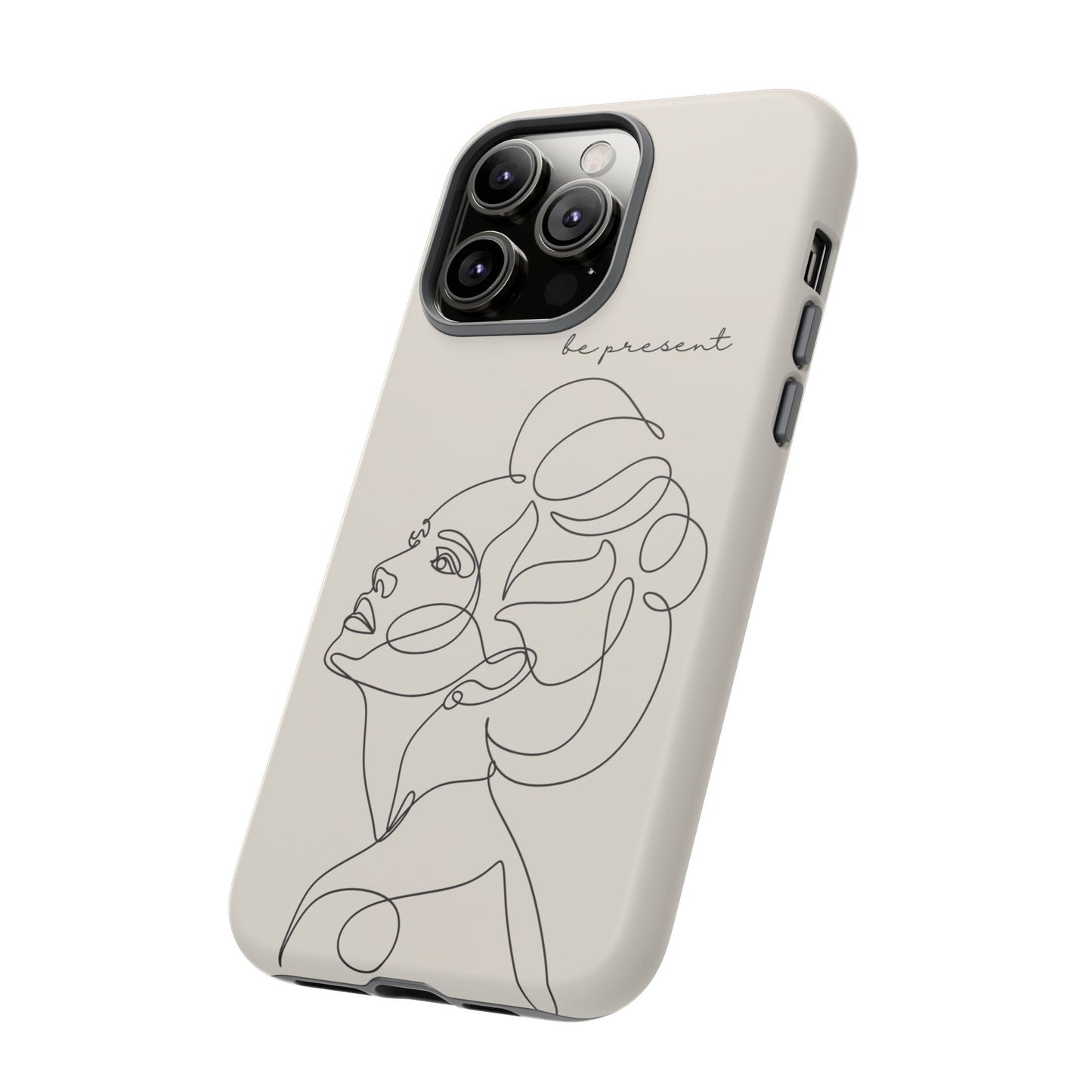 Line Art 'Represent' Phone Case — Minimalist Feminine Protective Cover