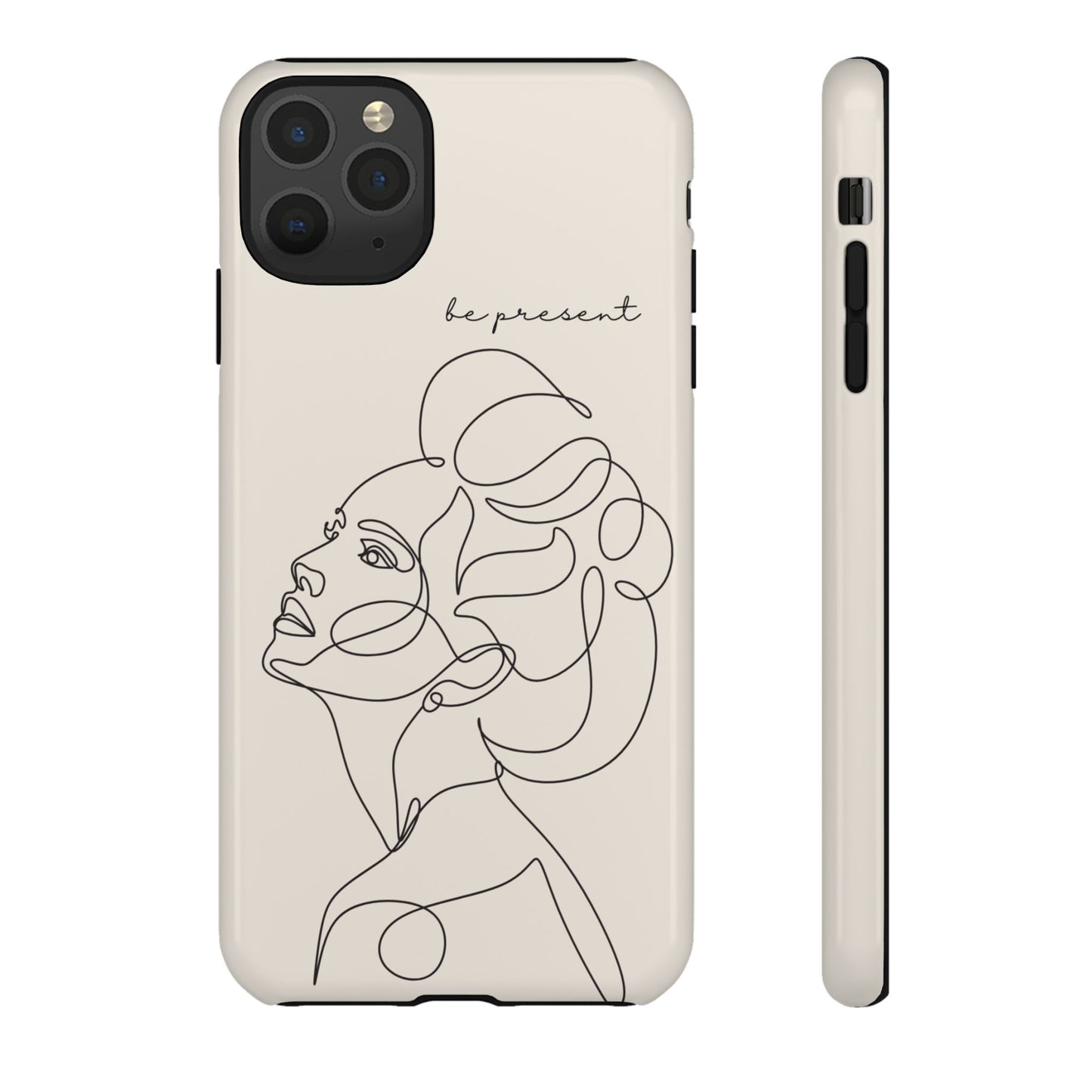 Line Art 'Represent' Phone Case — Minimalist Feminine Protective Cover